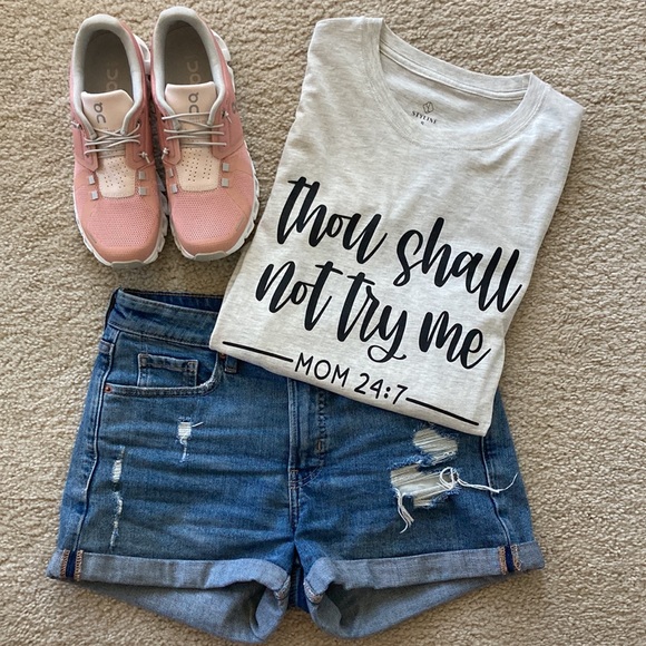 ‘Thou Shall Not Try Me’ Short Sleeve Graphic Tee - Picture 2 of 8